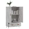  betonszürke szerelt fa magasszekrény 69,5 x 31 x 115 cm