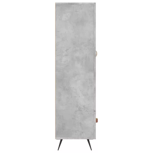  betonszürke szerelt fa magasszekrény 69,5 x 31 x 115 cm