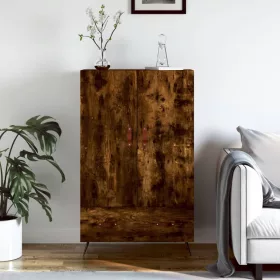    füstös tölgy színű szerelt fa magasszekrény 69,5 x 31 x 115 cm