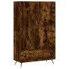  füstös tölgy színű szerelt fa magasszekrény 69,5 x 31 x 115 cm