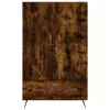  füstös tölgy színű szerelt fa magasszekrény 69,5 x 31 x 115 cm