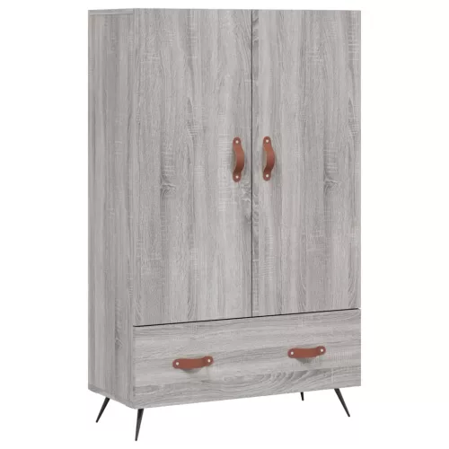  szürke sonoma szerelt fa magasszekrény 69,5 x 31 x 115 cm