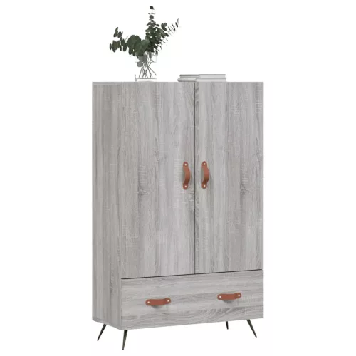  szürke sonoma szerelt fa magasszekrény 69,5 x 31 x 115 cm