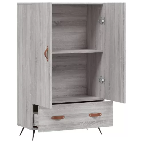 szürke sonoma szerelt fa magasszekrény 69,5 x 31 x 115 cm