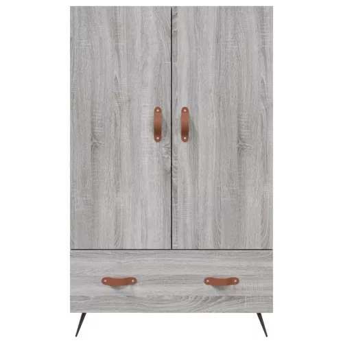  szürke sonoma szerelt fa magasszekrény 69,5 x 31 x 115 cm