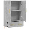  betonszürke szerelt fa magasszekrény 69,5 x 31 x 115 cm