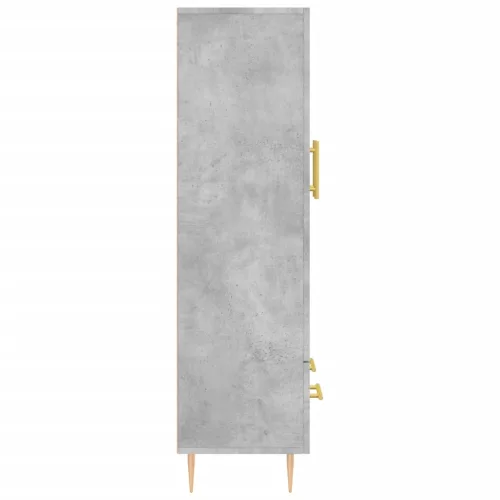  betonszürke szerelt fa magasszekrény 69,5 x 31 x 115 cm