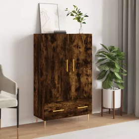    füstös tölgy színű szerelt fa magasszekrény 69,5 x 31 x 115 cm