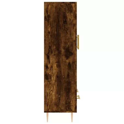  füstös tölgy színű szerelt fa magasszekrény 69,5 x 31 x 115 cm