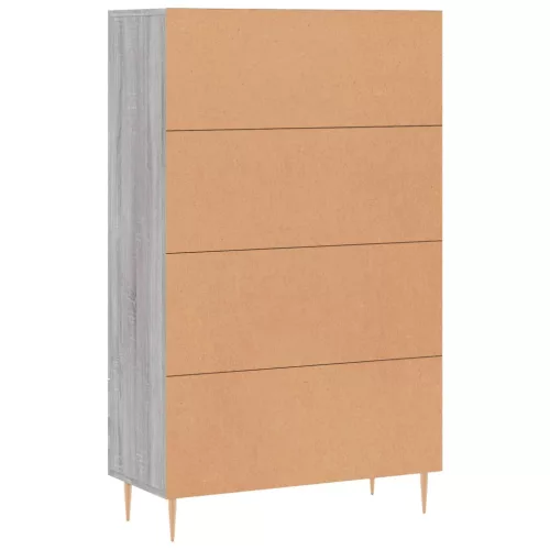  szürke sonoma szerelt fa magasszekrény 69,5 x 31 x 115 cm