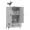  betonszürke szerelt fa magasszekrény 69,5 x 31 x 115 cm