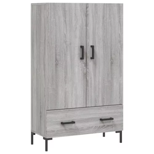  szürke sonoma szerelt fa magasszekrény 69,5 x 31 x 115 cm