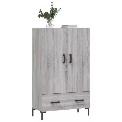  szürke sonoma szerelt fa magasszekrény 69,5 x 31 x 115 cm