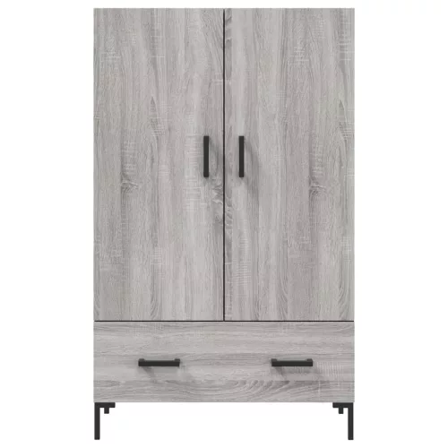  szürke sonoma szerelt fa magasszekrény 69,5 x 31 x 115 cm