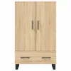  sonoma tölgy színű szerelt fa magasszekrény 69,5 x 31 x 115 cm