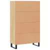  sonoma tölgy színű szerelt fa magasszekrény 69,5 x 31 x 115 cm