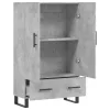 betonszürke szerelt fa magasszekrény 69,5 x 31 x 115 cm