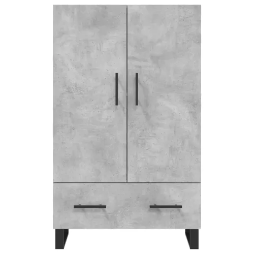  betonszürke szerelt fa magasszekrény 69,5 x 31 x 115 cm