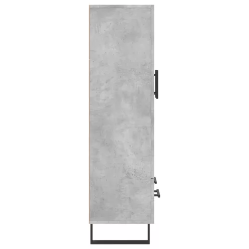 betonszürke szerelt fa magasszekrény 69,5 x 31 x 115 cm