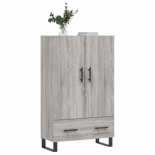  szürke sonoma szerelt fa magasszekrény 69,5 x 31 x 115 cm