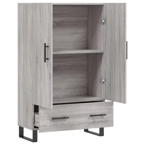  szürke sonoma szerelt fa magasszekrény 69,5 x 31 x 115 cm