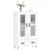  fehér szerelt fa magasszekrény 69,5 x 31 x 115 cm