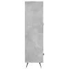  betonszürke szerelt fa magasszekrény 69,5 x 31 x 115 cm
