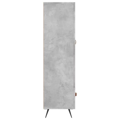  betonszürke szerelt fa magasszekrény 69,5 x 31 x 115 cm