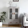  szürke sonoma szerelt fa magasszekrény 69,5 x 31 x 115 cm