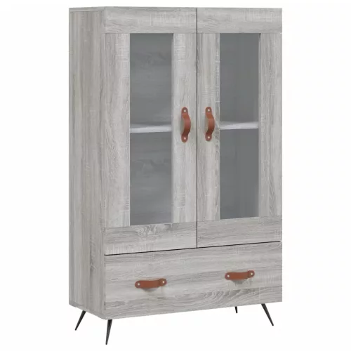  szürke sonoma szerelt fa magasszekrény 69,5 x 31 x 115 cm