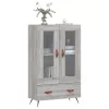  szürke sonoma szerelt fa magasszekrény 69,5 x 31 x 115 cm