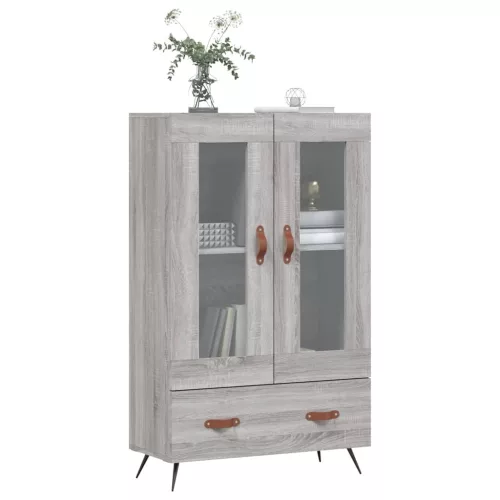  szürke sonoma szerelt fa magasszekrény 69,5 x 31 x 115 cm