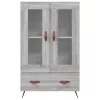  szürke sonoma szerelt fa magasszekrény 69,5 x 31 x 115 cm