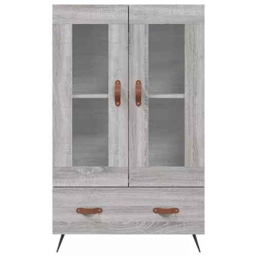  szürke sonoma szerelt fa magasszekrény 69,5 x 31 x 115 cm