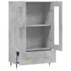  betonszürke szerelt fa magasszekrény 69,5 x 31 x 115 cm
