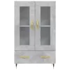  betonszürke szerelt fa magasszekrény 69,5 x 31 x 115 cm