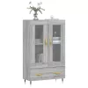  szürke sonoma szerelt fa magasszekrény 69,5 x 31 x 115 cm