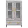  szürke sonoma szerelt fa magasszekrény 69,5 x 31 x 115 cm
