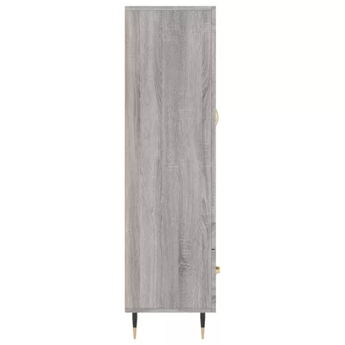  szürke sonoma szerelt fa magasszekrény 69,5 x 31 x 115 cm