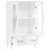  fehér szerelt fa magasszekrény 69,5 x 31 x 115 cm