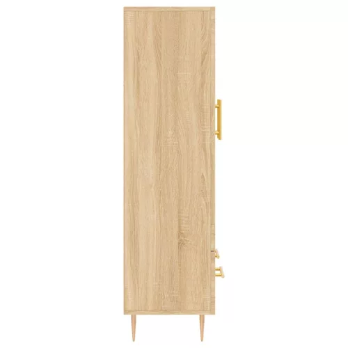  sonoma tölgy színű szerelt fa magasszekrény 69,5 x 31 x 115 cm