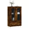  füstös tölgy színű szerelt fa magasszekrény 69,5 x 31 x 115 cm