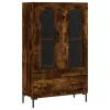  füstös tölgy színű szerelt fa magasszekrény 69,5 x 31 x 115 cm