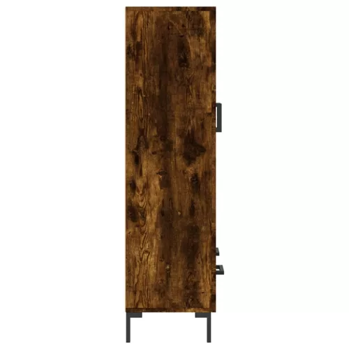  füstös tölgy színű szerelt fa magasszekrény 69,5 x 31 x 115 cm