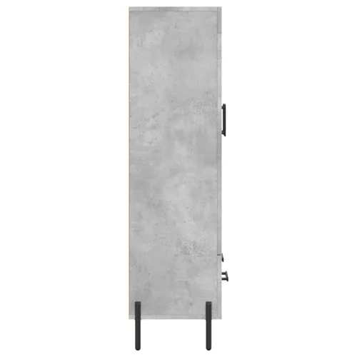  betonszürke szerelt fa magasszekrény 69,5 x 31 x 115 cm