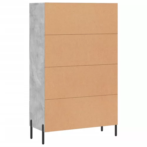  betonszürke szerelt fa magasszekrény 69,5 x 31 x 115 cm