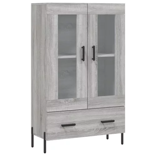  szürke sonoma szerelt fa magasszekrény 69,5 x 31 x 115 cm