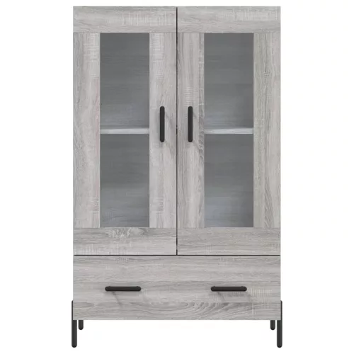  szürke sonoma szerelt fa magasszekrény 69,5 x 31 x 115 cm