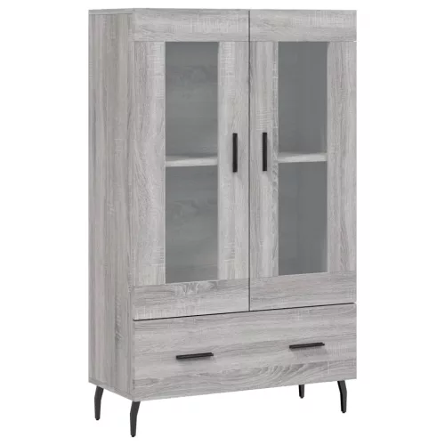  szürke sonoma szerelt fa magasszekrény 69,5 x 31 x 115 cm