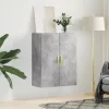  betonszürke fali szekrény 69,5x34x90 cm
